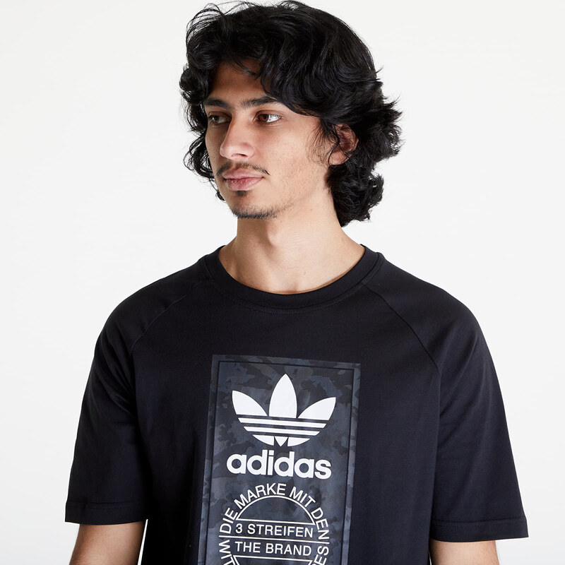 adidas Originals Pánské tričko adidas Camo Tongue Tee Black