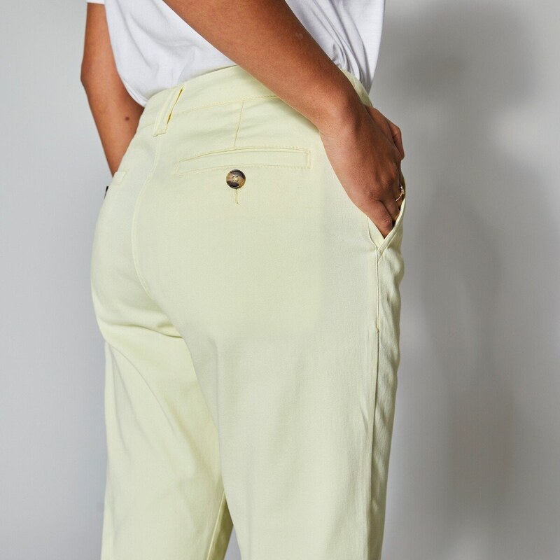Blancheporte Strečové chino kalhoty žlutá 36