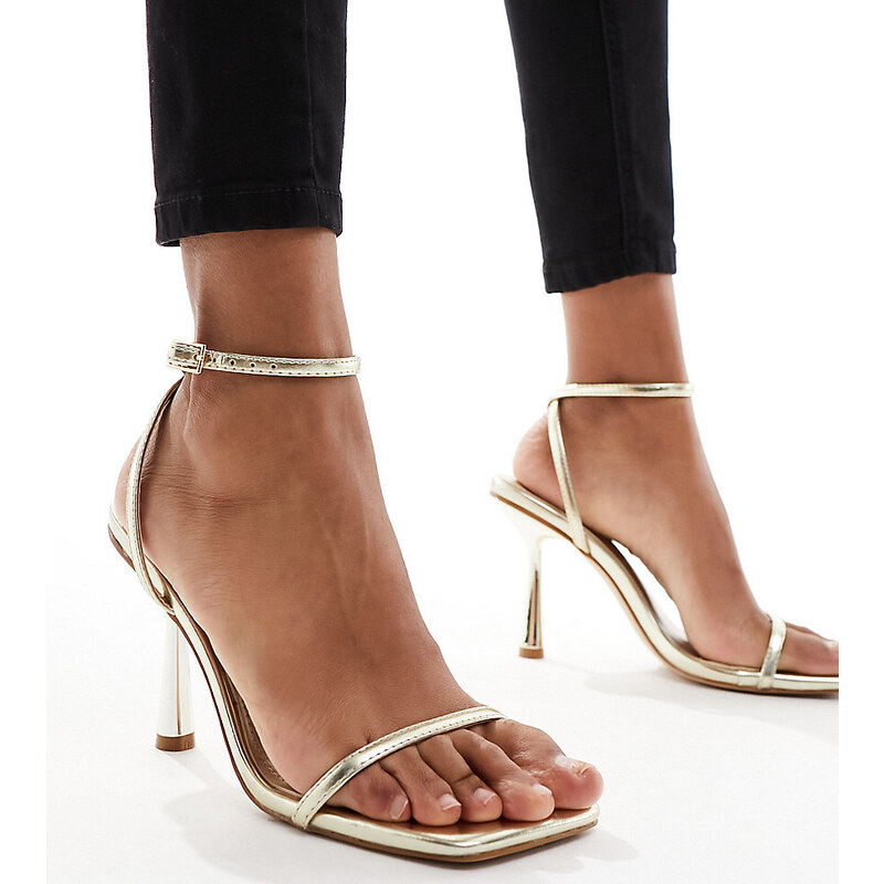 Simmi Wide Fit Simmi London Wide Fit Damira strappy barely there