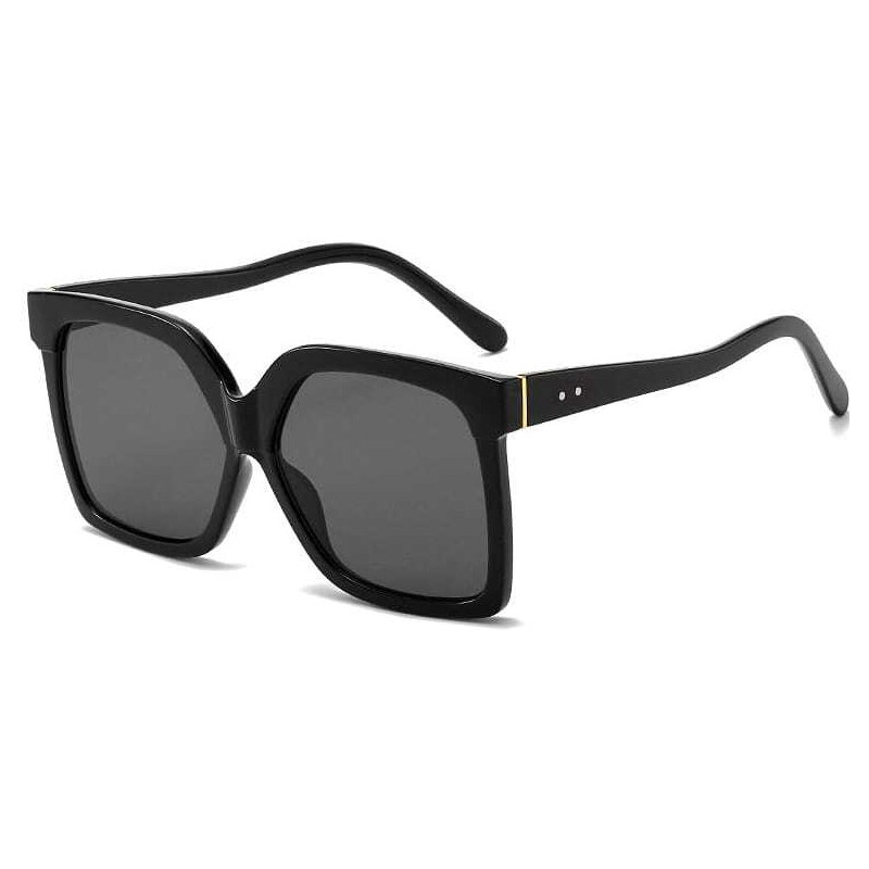 Camerazar Dámské Oversize Sluneční Brýle s Kočičíma Očima, Černé, Plastové, UV400 Filtr Kat.3