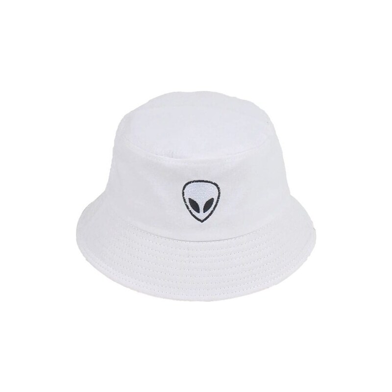 Camerazar Rybářský Klobouk BUCKET HAT, Bílý, Polyester a Bavlna, Univerzální Velikost 52-58 cm