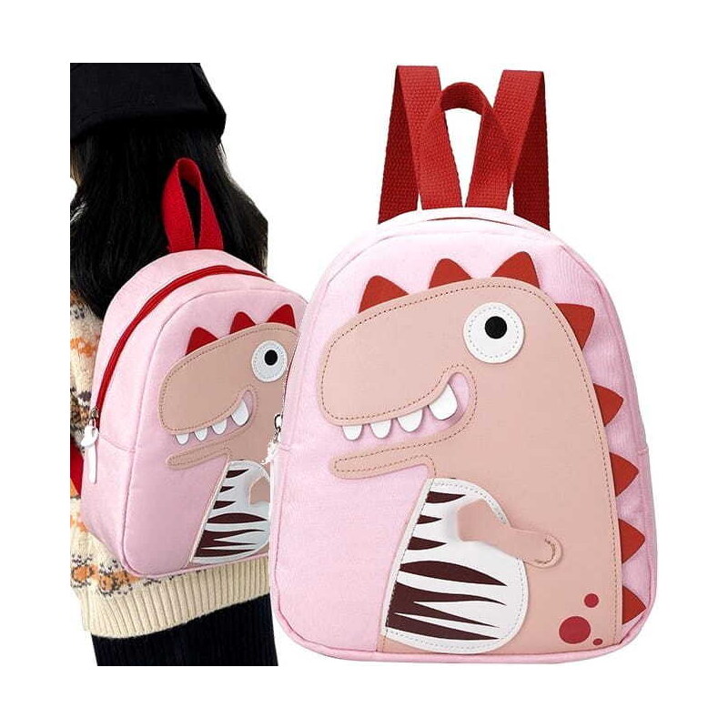 Camerazar Dětský batoh Dinosaurus s 3D efektem, polyester, rozměry 27x22x10 cm