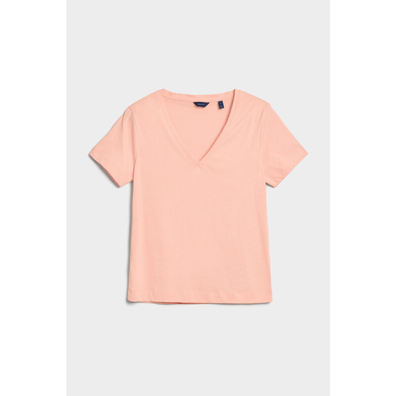 TRIČKO GANT ORIGINAL V-NECK SS T-SHIRT oranžová XS