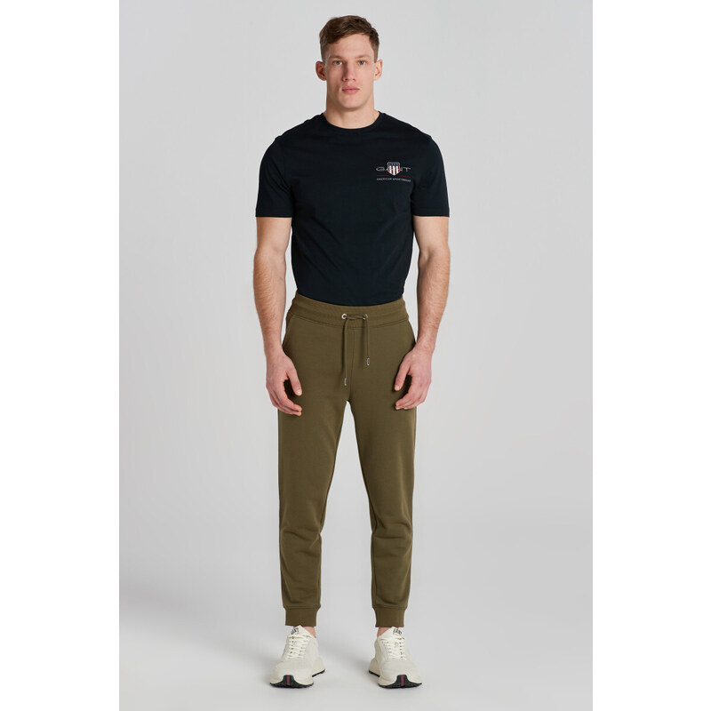 TEPLÁKY GANT REG SHIELD SWEATPANTS zelená S