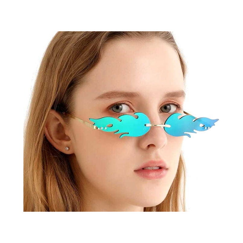 Camerazar Podlouhlé Unisex Sluneční Brýle Flame, UV Filtr Kat. 400 3, 89281667