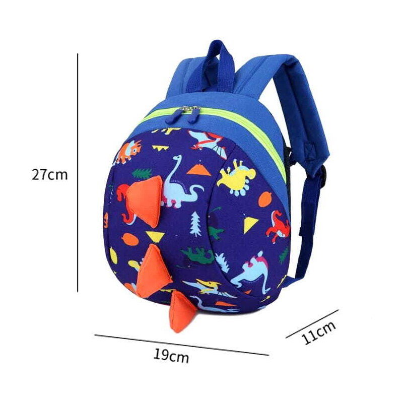 Camerazar Dětský batoh Dinosaurus pro předškoláka, polyester, 3D efekt, rozměry 27x19x11 cm