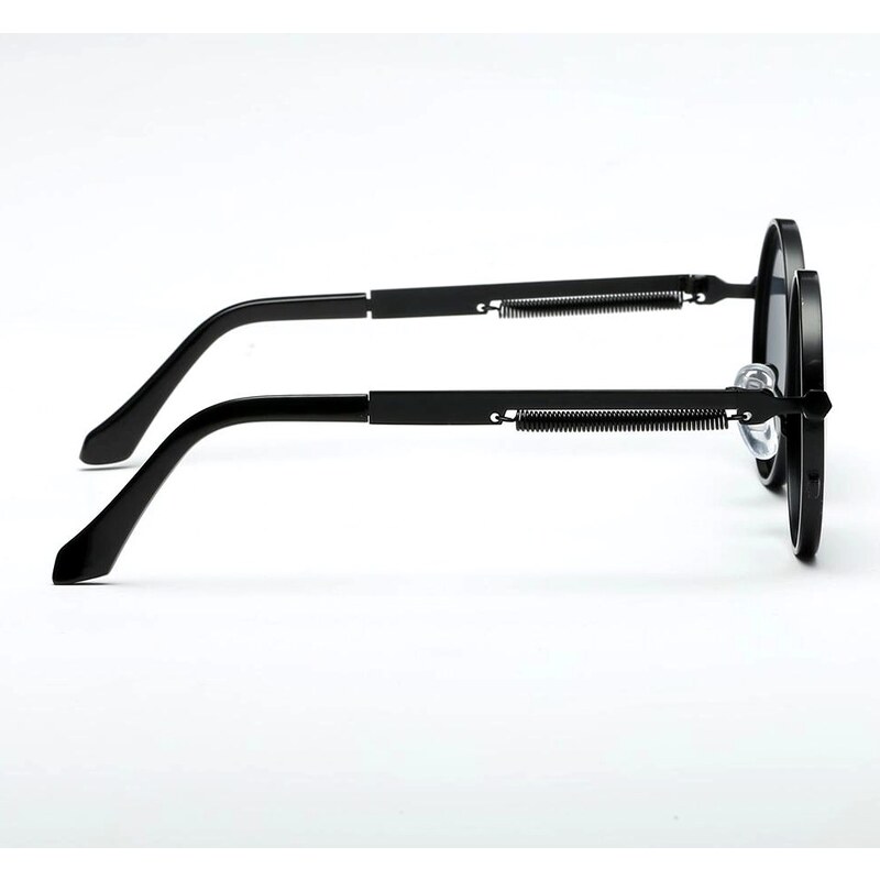 Camerazar Unisex sluneční brýle Lenon, černé kovové obroučky, UV filtr 400, šířka skel 47 mm