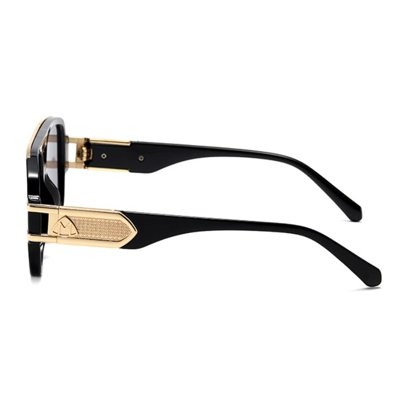 Camerazar Pánské polarizační sluneční brýle RETRO STYLE PILOTS, zlatý kovový rám, UV 400 kat. 3 filtr, velikost čoček 47x55 mm