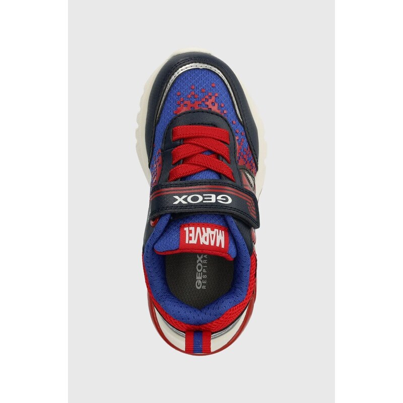 Dětské sneakers boty Geox CIBERDRON x Marvel červená barva