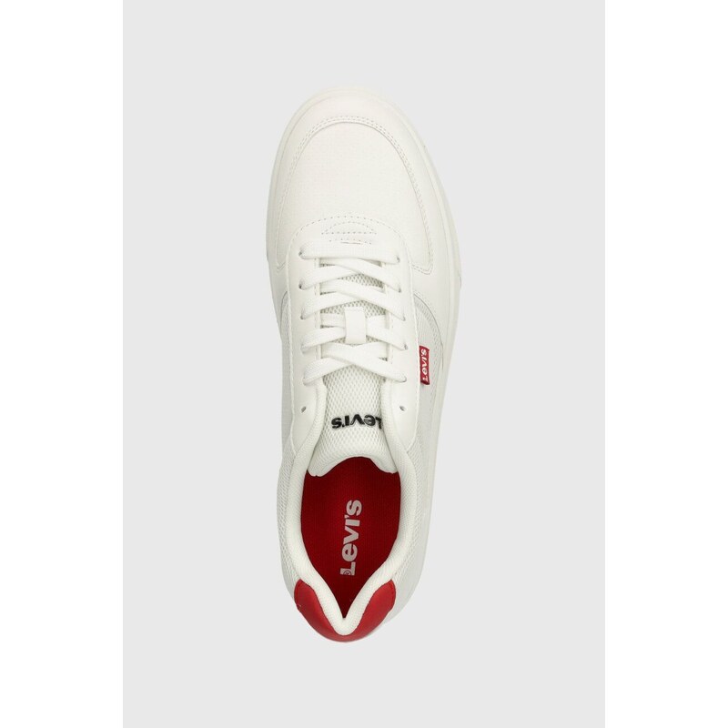 Sneakers boty Levi's LIAM bílá barva, 235199.151