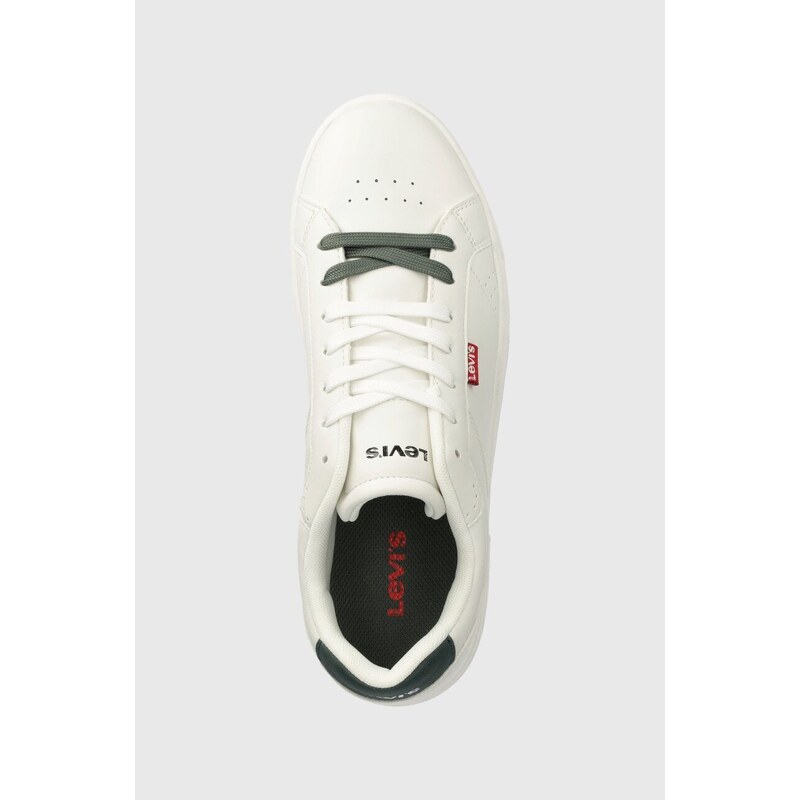 Sneakers boty Levi's RUCKER bílá barva, 235438.51