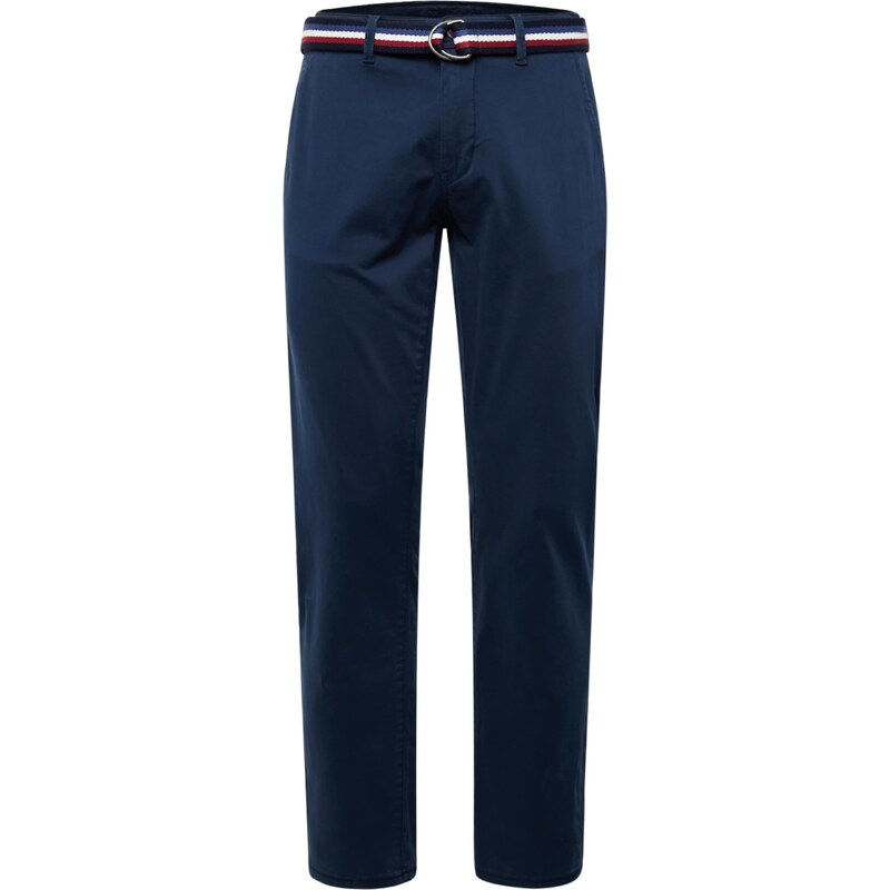 BLEND Chino kalhoty námořnická modř / tmavě modrá / rubínově červená / bílá