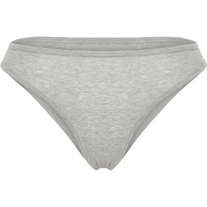 Trendyol Curve 2 White- 2 Tan- 1 Gray- 2 Black Packaged Plus Size Briefs