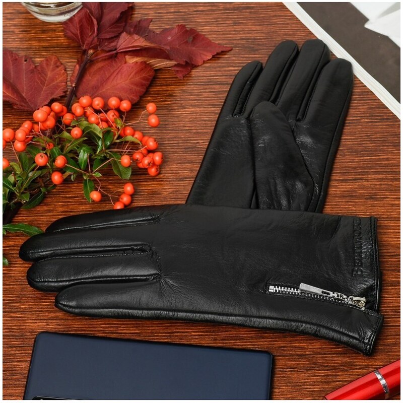 Dámské kožené rukavice Beltimore K27 L/XL černé