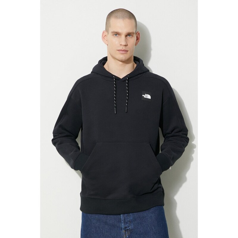 Bavlněná mikina The North Face U 489 Hoodie pánská, černá barva, s kapucí, s aplikací, NF0A87D7JK31