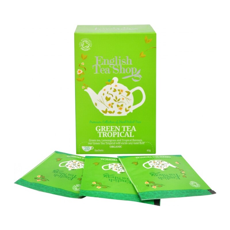 English Tea Shop Zelený čaj s infúzí tropického ovoce 20 sáčků