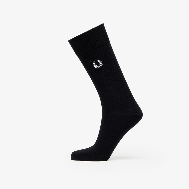 Ponožky FRED PERRY Classic Laurel Wreath Sock Black/ Snow White