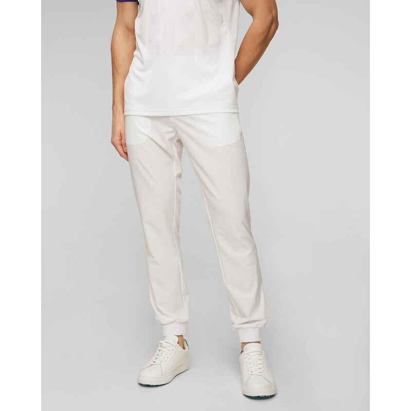 Bílé pánské kalhoty J.Lindeberg Cuff Jogger Pant