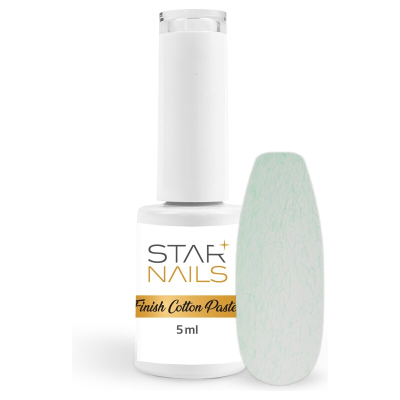 UV/LED Gel Polish Finish Cotton Pastels - 010, Aloe - matný finish gel lak