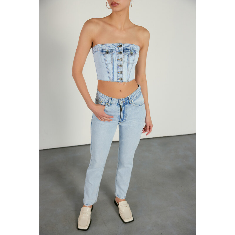 VATKALI High Waist Mom Jeans