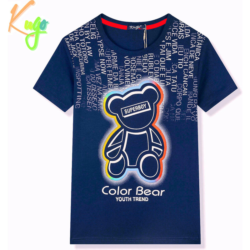 Chlapecké tričko Kugo FC0269 - tmavě modré