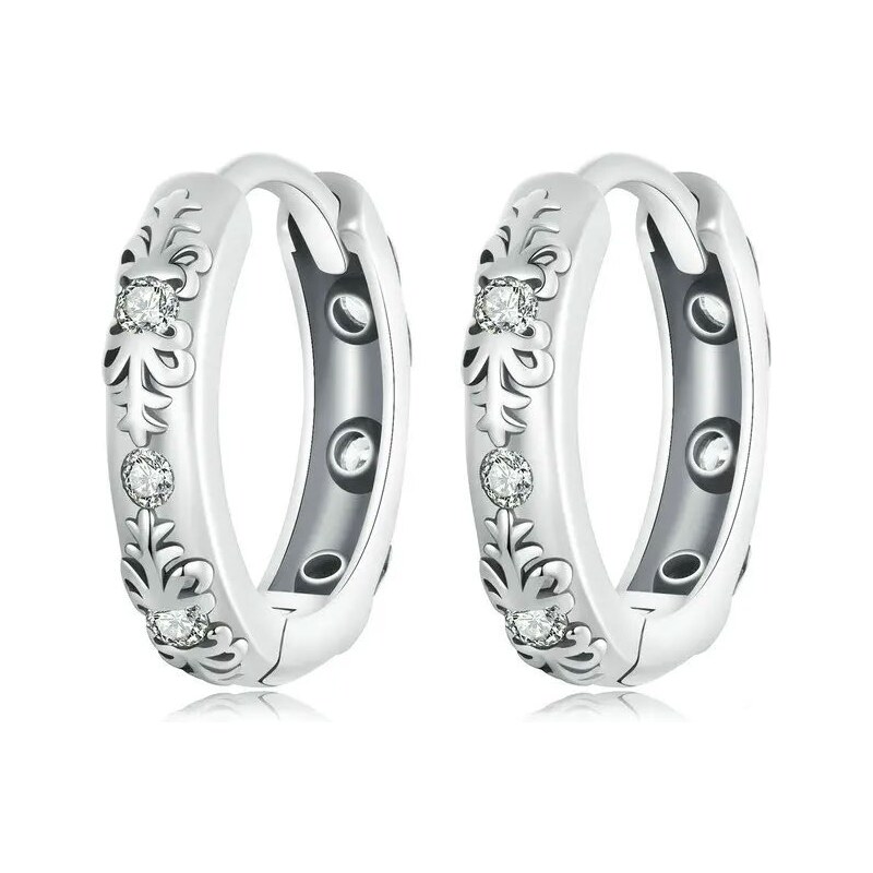 GRACE Silver Jewellery Stříbrné náušnice se zirkony Fabiola - stříbro 89316992