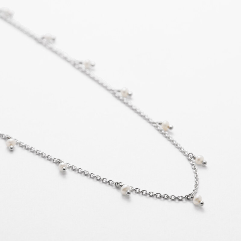 Esprit stříbrný náhrdelník s perlami ESNL23464LSI
