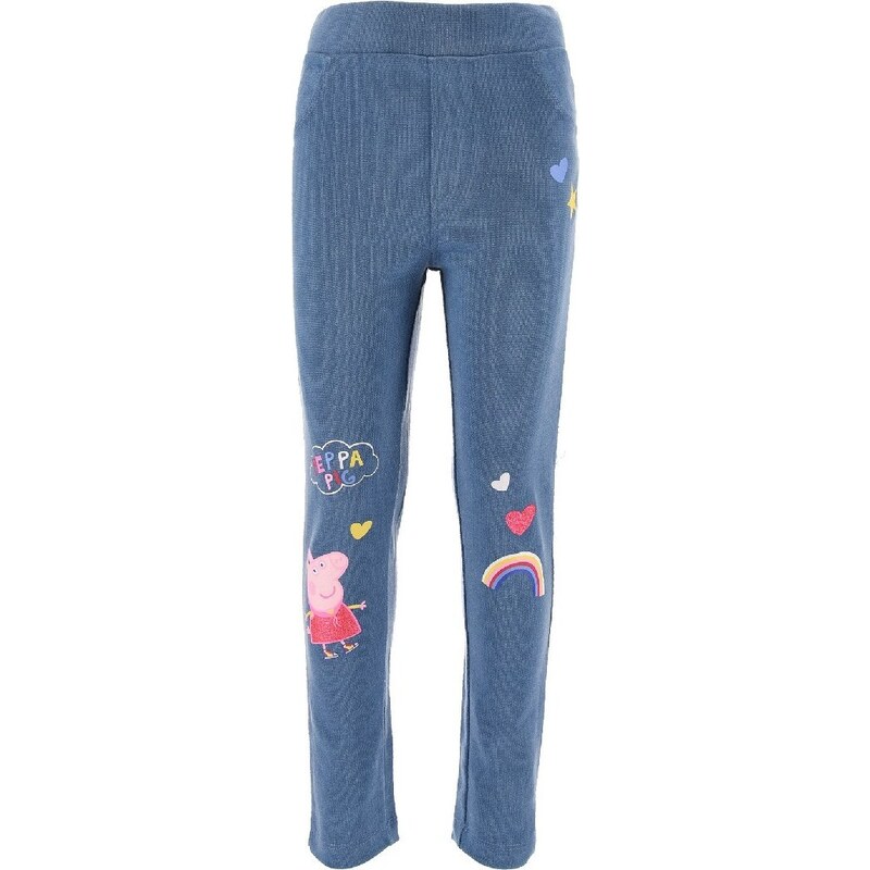 SVĚTLE MODRÉ DŽÍNOVÉ KALHOTY - PEPPA PIG Denim vzor