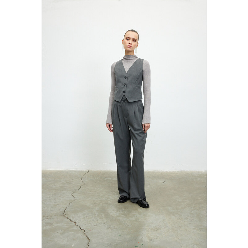 VATKALI Tailored Vest Gray