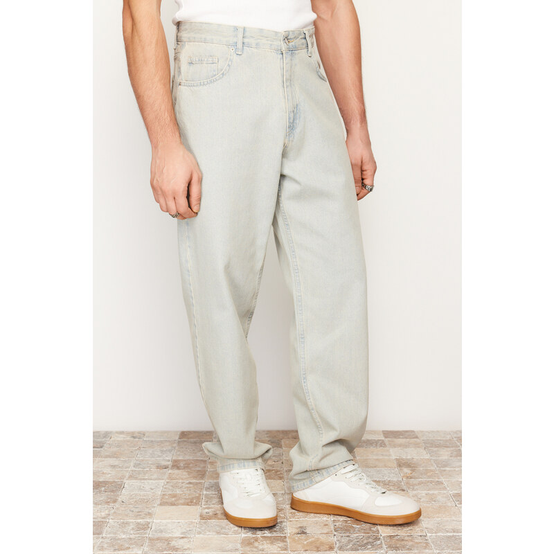 Trendyol Blue 90's Straight Fit Jeans Denim Trousers