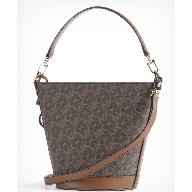 Michael Kors kabelka vak small Townsend logo brown hnědá