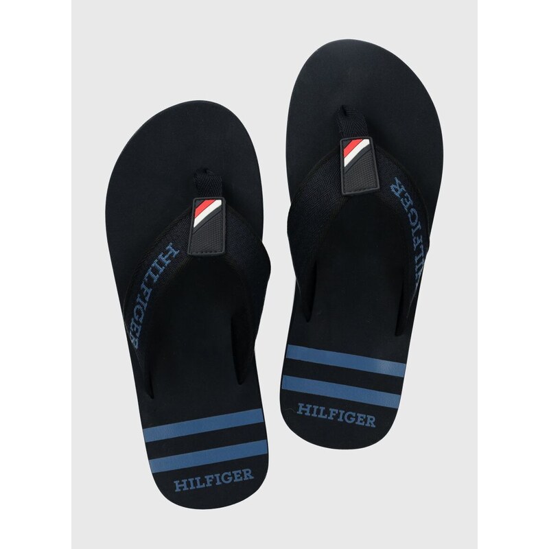 Žabky Tommy Hilfiger SPORTY BEACH SANDAL pánské, tmavomodrá barva, FM0FM05020