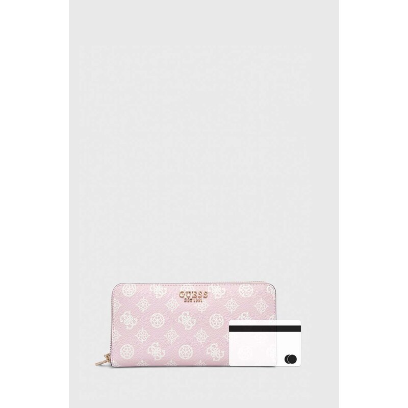 Peněženka Guess LAUREL růžová barva, SWPG85 00460