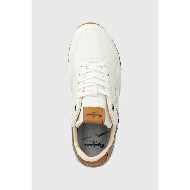 Sneakers boty Pepe Jeans PLS40007 bílá barva, LONDON STREET W