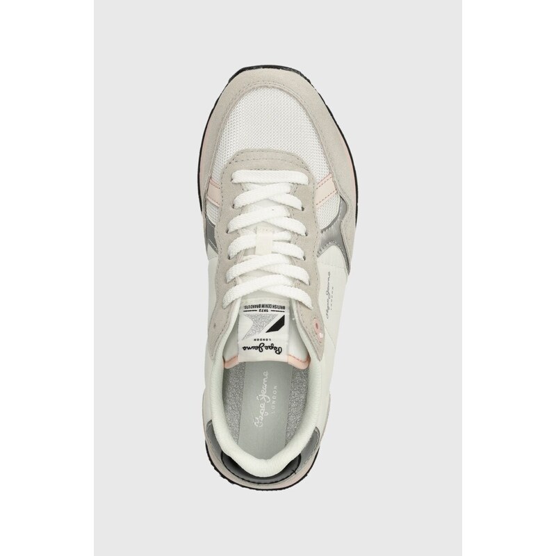 Sneakers boty Pepe Jeans PLS40012 šedá barva, BRIT MIX W