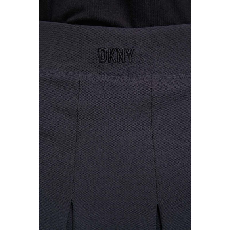 Sukně Dkny černá barva, mini, áčková, DP3S5163