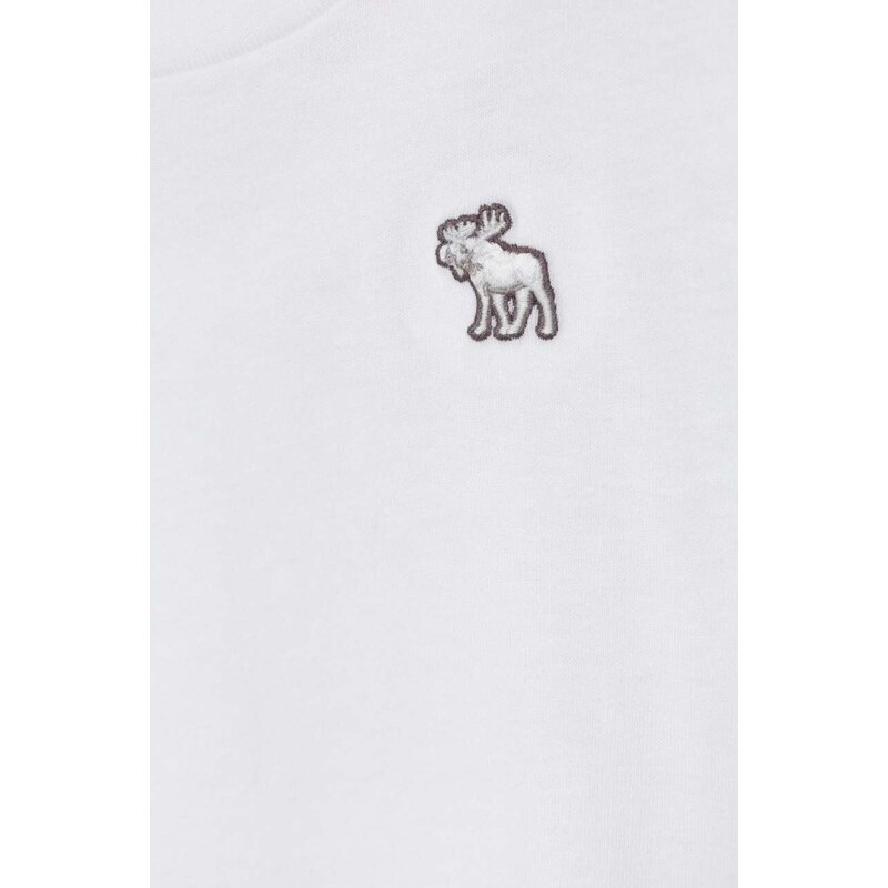 Dětské tričko Abercrombie & Fitch 3-pack béžová barva, s aplikací