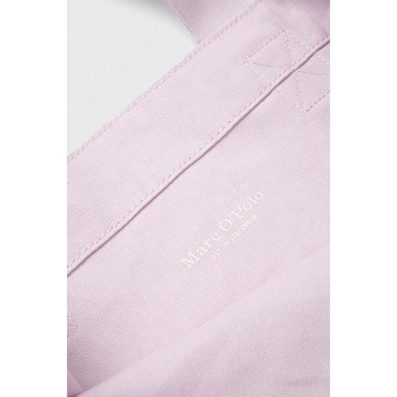 Bavlněná kabelka Marc O'Polo růžová barva