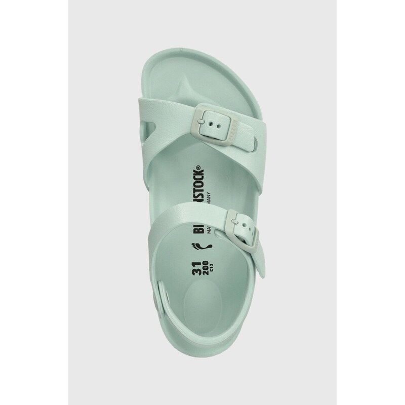 Dětské sandály Birkenstock Rio EVA Kids tyrkysová barva