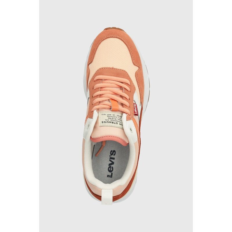 Sneakers boty Levi's OATS REFRESH S oranžová barva, 234235.81