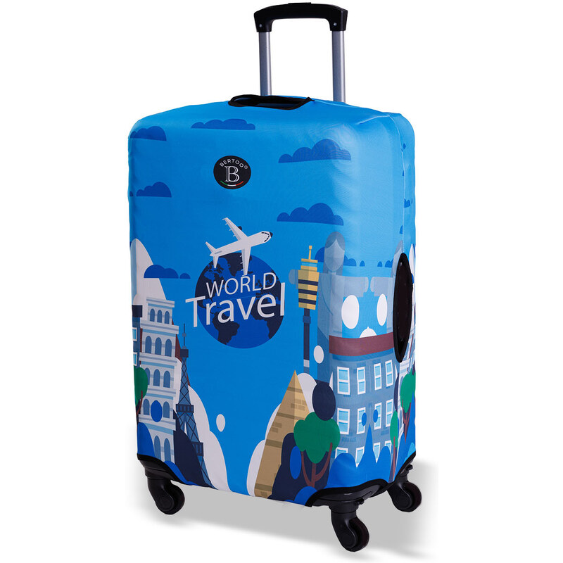Obal na cestovní kufr BERTOO - Travel the world XL-XXL