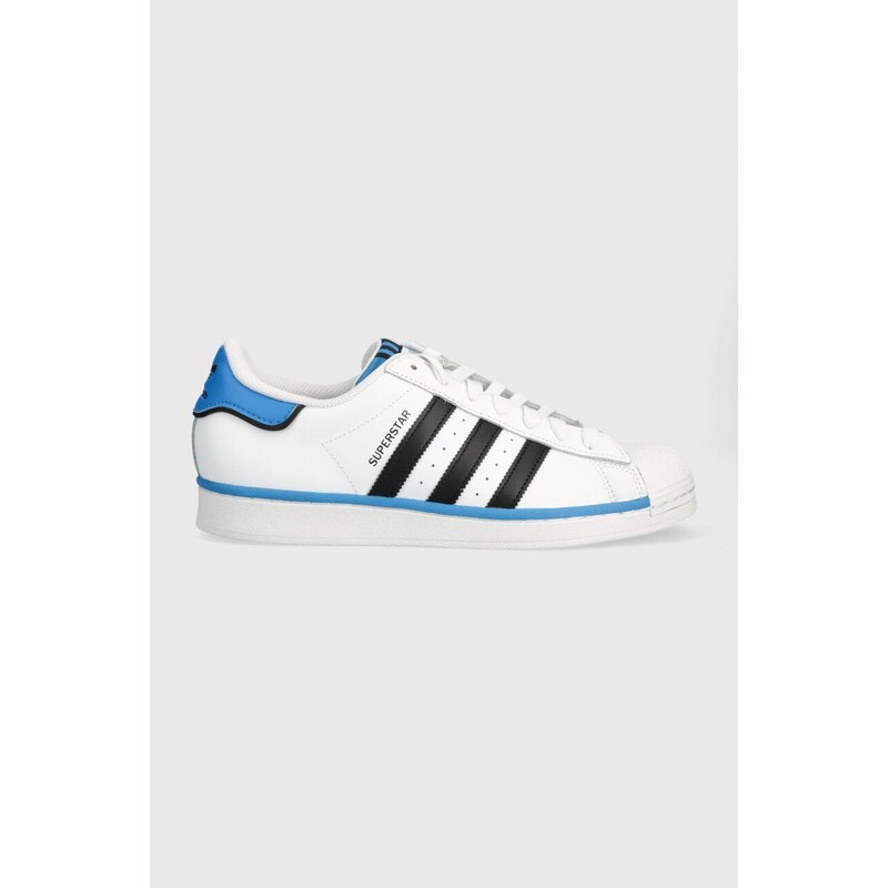 Kožené sneakers boty adidas Originals Superstar bílá barva, IF3640