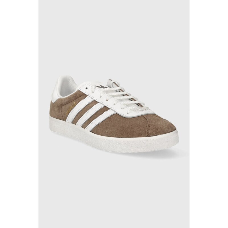 Kožené sneakers boty adidas Originals Gazelle 85 hnědá barva, IG6220