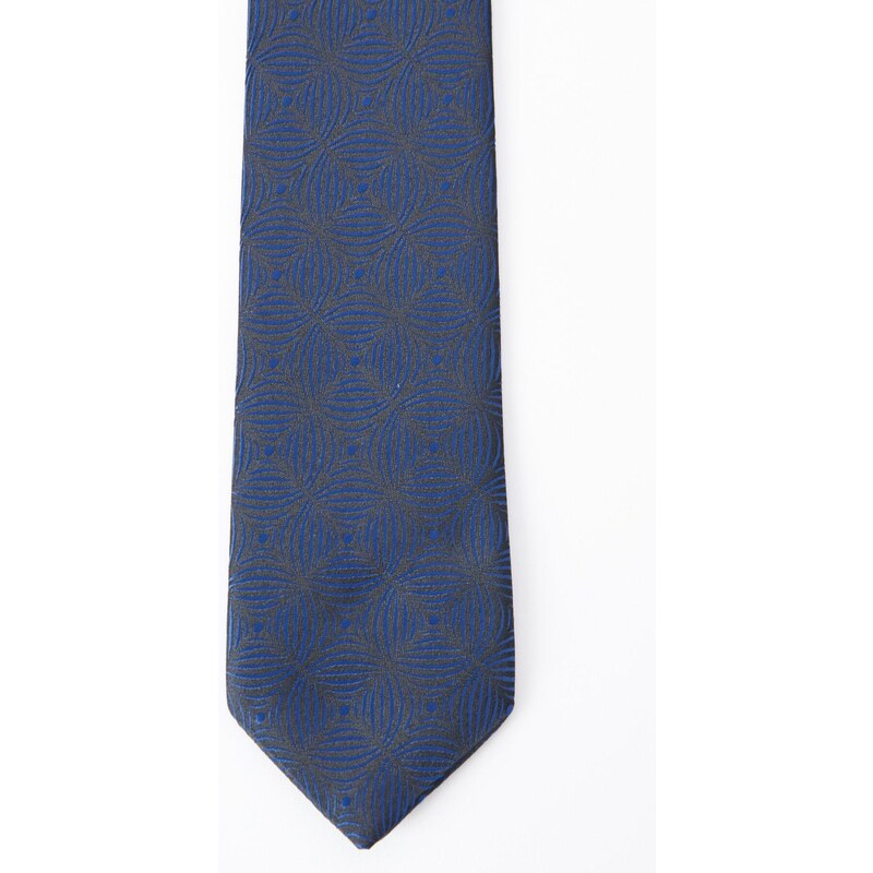 ALTINYILDIZ CLASSICS Men's Anthracite-Navy Blue Patterned Tie