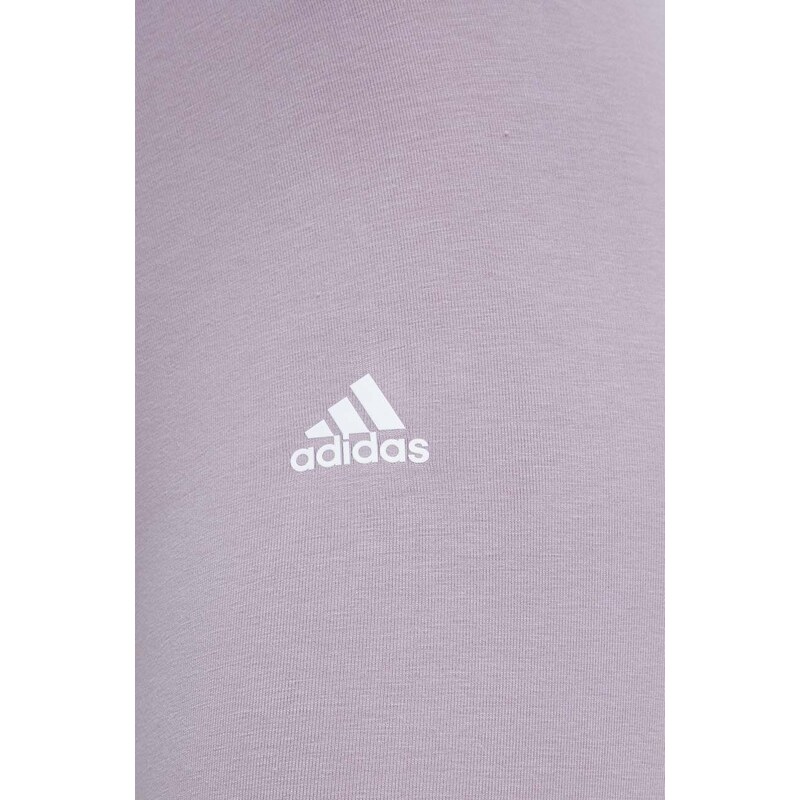 Legíny adidas dámské, růžová barva, s potiskem, IS2115