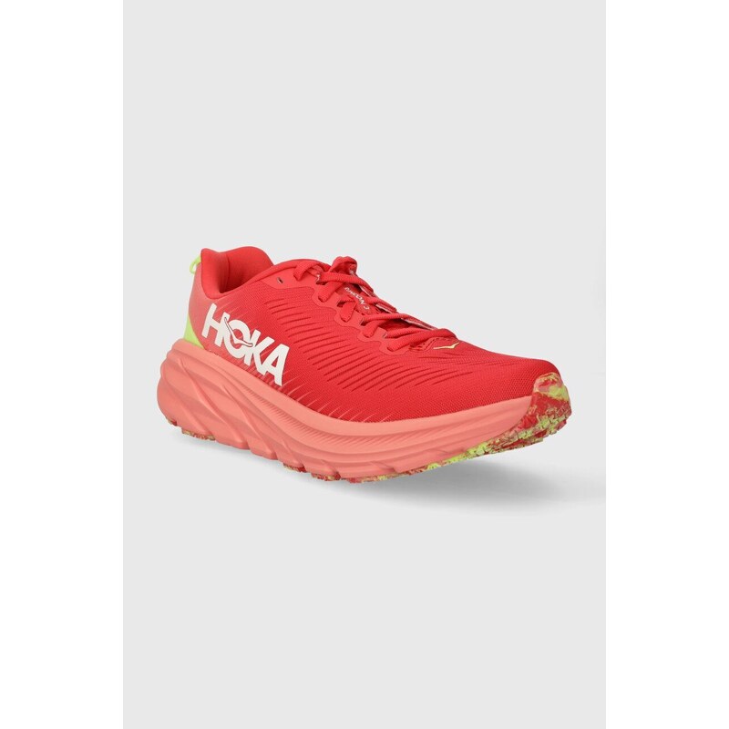 Běžecké boty Hoka RINCON 3 červená barva, na plochém podpatku, 1119396