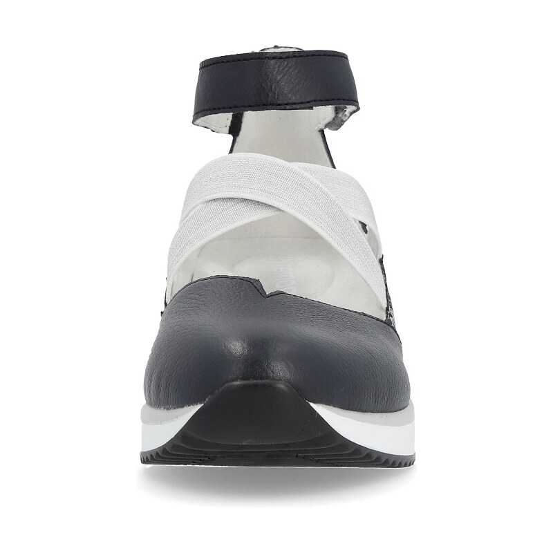 Remonte, D2411 Cuir, Femme Ballerine Blanc Bi-matière