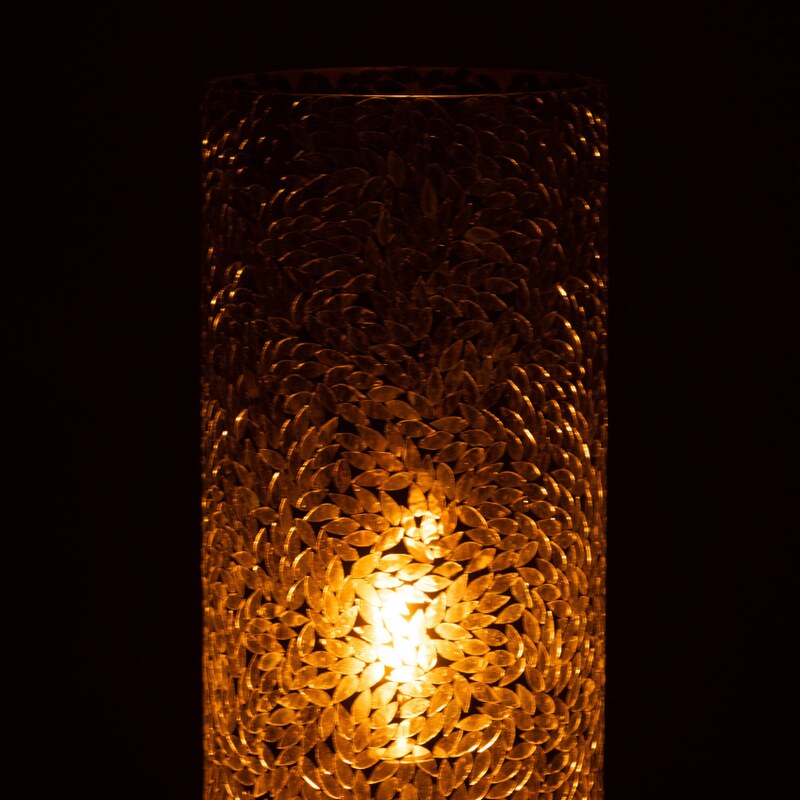 Zelená skleněná stolní lampa J-line Erbo 45,5 cm