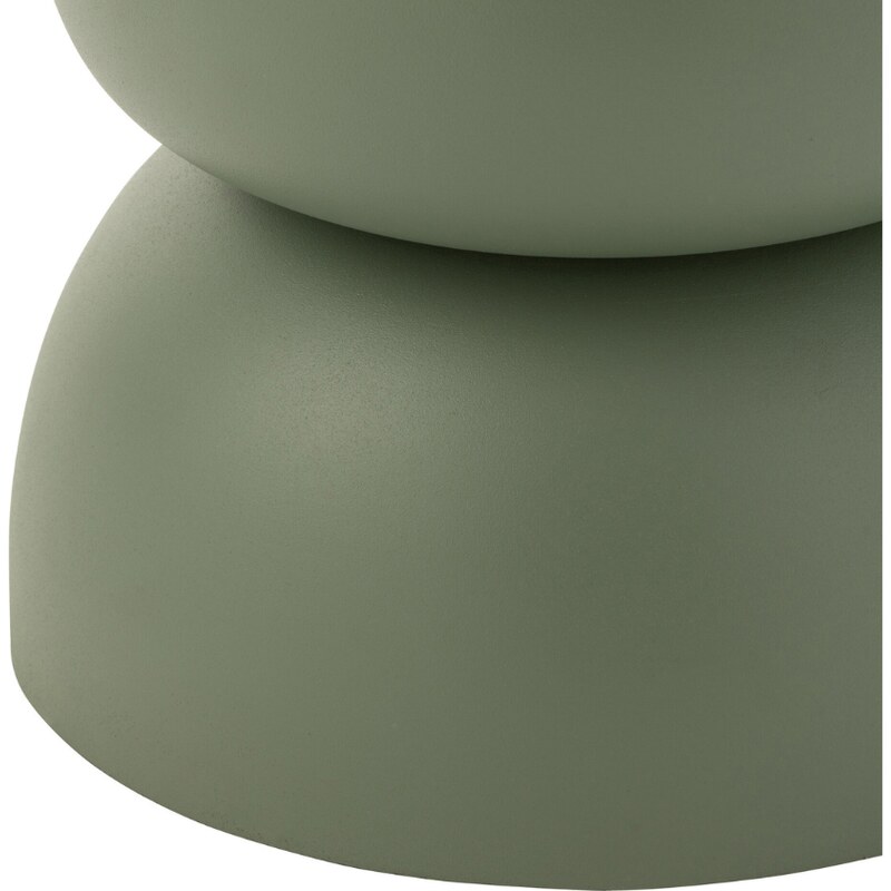 Zelený kovový odkládací stolek J-line Elise 32 cm
