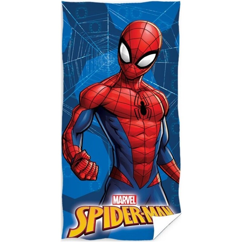 Carbotex Bavlněná plážová osuška Spiderman - MARVEL - 100% bavlna - 70 x 140 cm